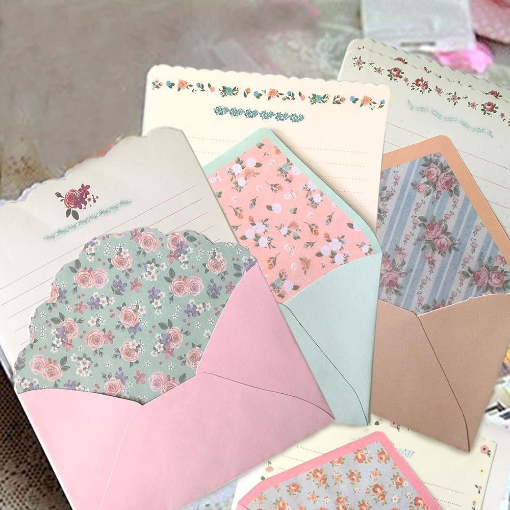 Scstyle 32 Cute Kawaii Lovely Special Design Writing Stationery Paper with 16 Envelope - 32 Letter Paper (7.1X5.2 Inch) by Scstyle