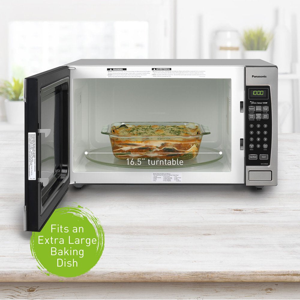 Genius Sensor 2.2 Cu. Ft. 1250W Countertop/Built-In Microwave Oven in Stainless Steel