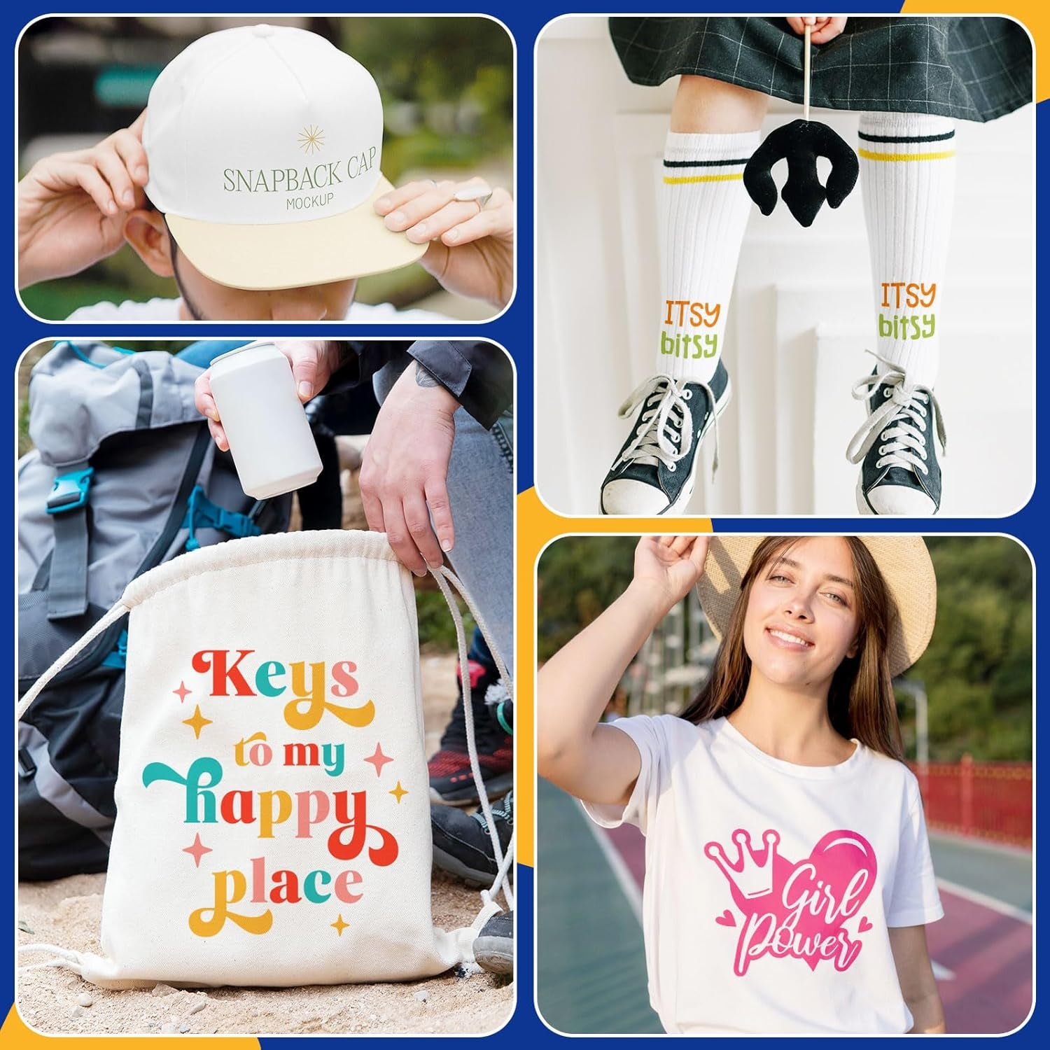 Heat Transfer Vinyl for T-Shirts, Clothes, Bags & Pillows, 33 Sheets 12"X12" for Heat Press Iron on HTV Vinyl Compatible with Most Cutters, Easy Cut & Weed