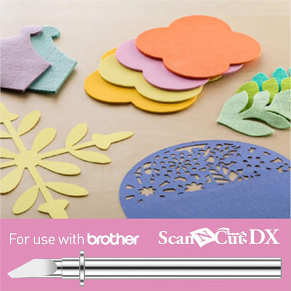 2 Pack Auto Blade CADXBLD1 for Brother Scanncut DX, Using Durable Strength Tungsten Steel Material,Cut Materials 0.1-3Mm 1
