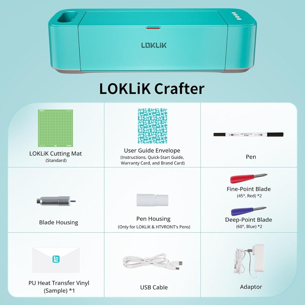 HTVRONT by  DIY Cutting Machine for All Vinyl Crafts W/ Bluetooth & USB for Windows & Mac Vinyl Cutter Machine for Cricut Vinyl