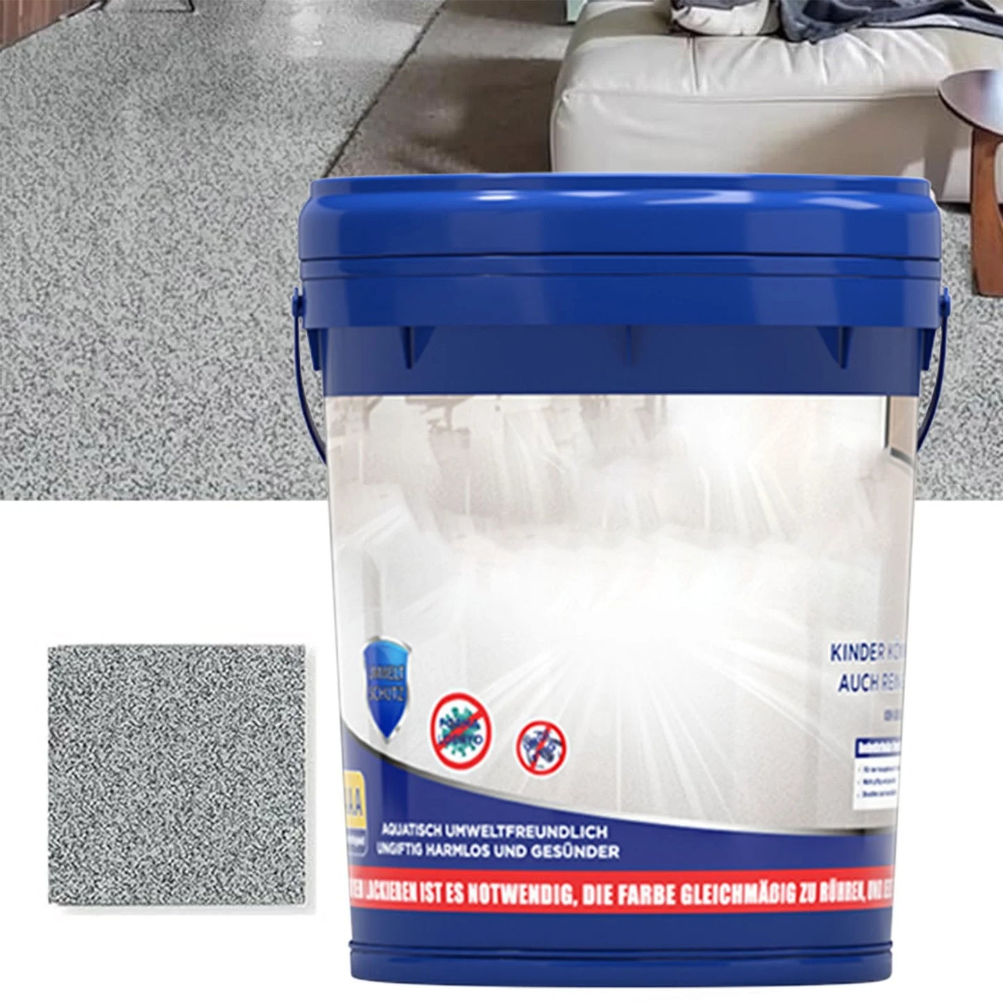 High Gloss Epoxy Floor Coating, Waterproof Resin Coating for Indoor & Outdoor Floors, 500Ml High-Quality Epoxy Resin Floor Finish
