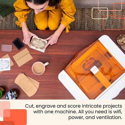 Glowforge Spark Laser Engraver Machine with the Craft Laser Filter and Proofgrade Essentials Bundle