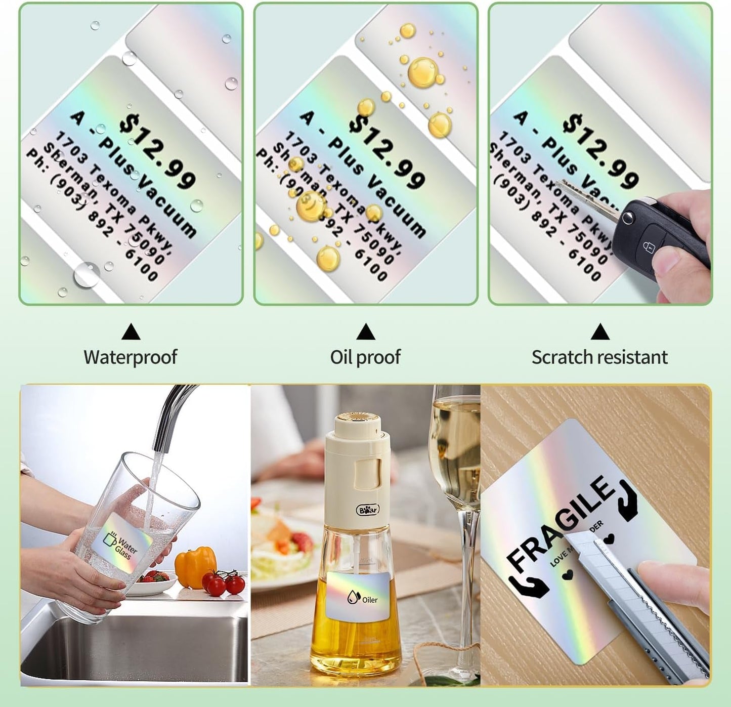 Phomemo M110 Gradual Thermal Labels - 1.57"X 1.18" (40X30Mm) Sticker Labels for Address, Barcode, Mailing, Logo, File