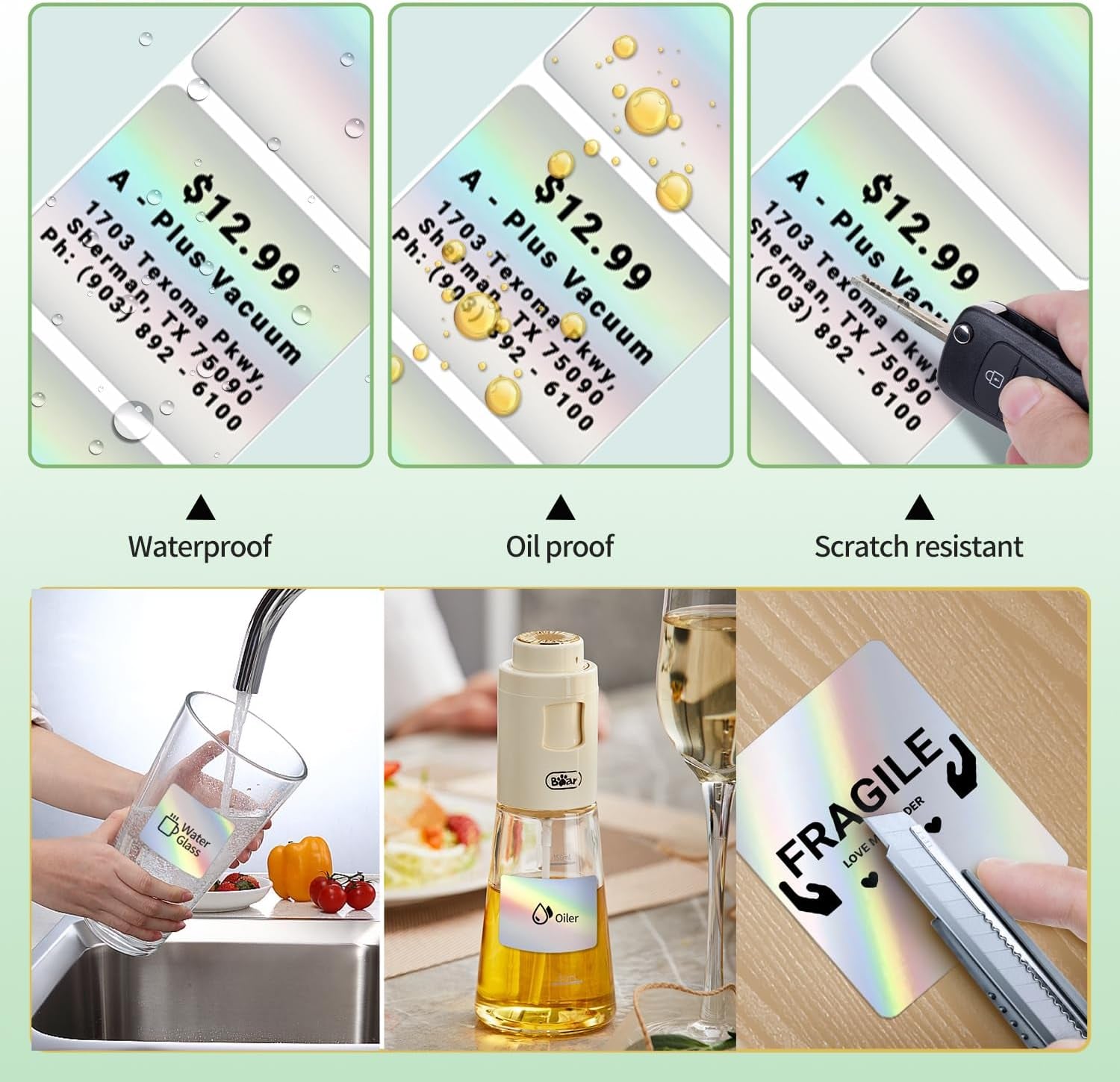 Phomemo M110 Gradual Thermal Labels - 1.57"X 1.18" (40X30Mm) Sticker Labels for Address, Barcode, Mailing, Logo, File
