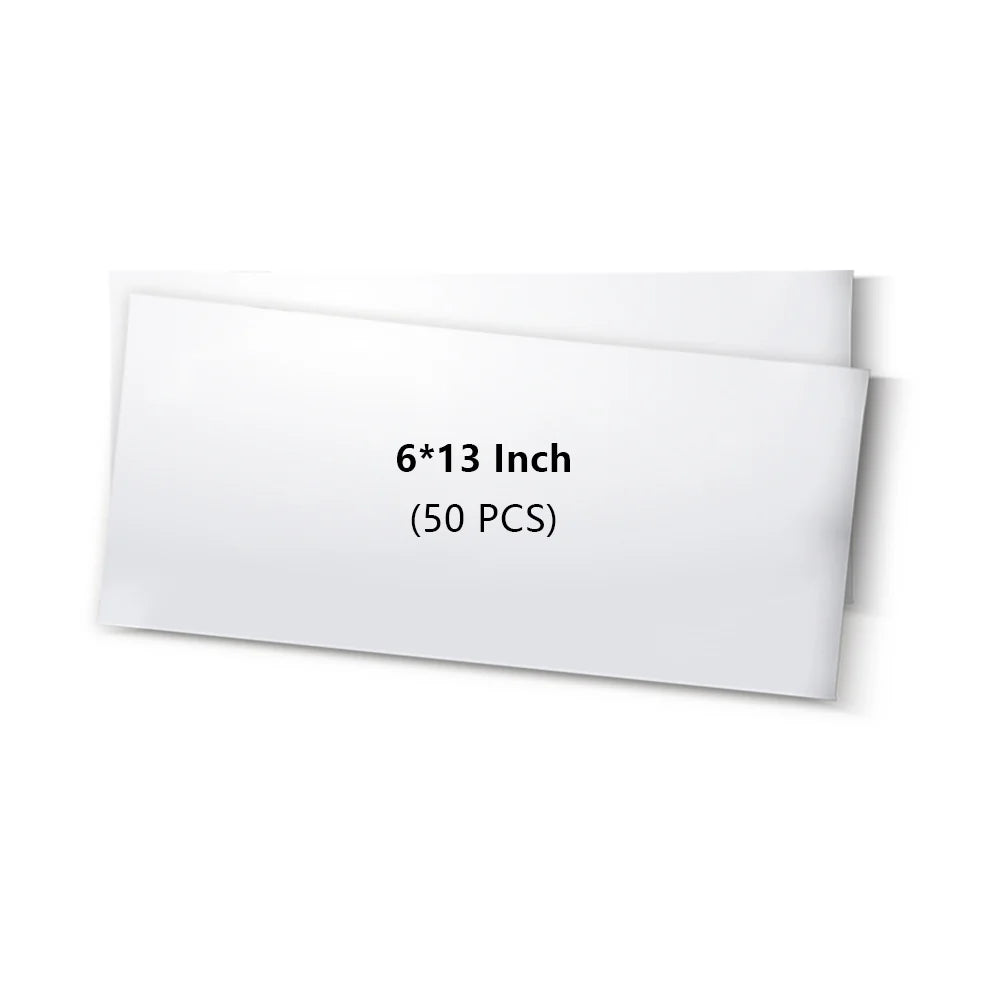 Shrink Wrap Film Sleeves for Sublimation Bowls 6" X 13" 50 PCS