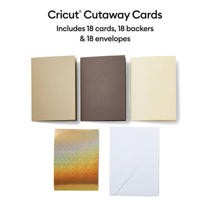 ® Cutaway Cards, Neutrals Sampler - R10 (18 Ct)