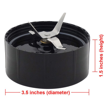 Cross Blade and Flat Blade Replacement Parts Compatible with Magic Bullet MB1001 250W Blenders