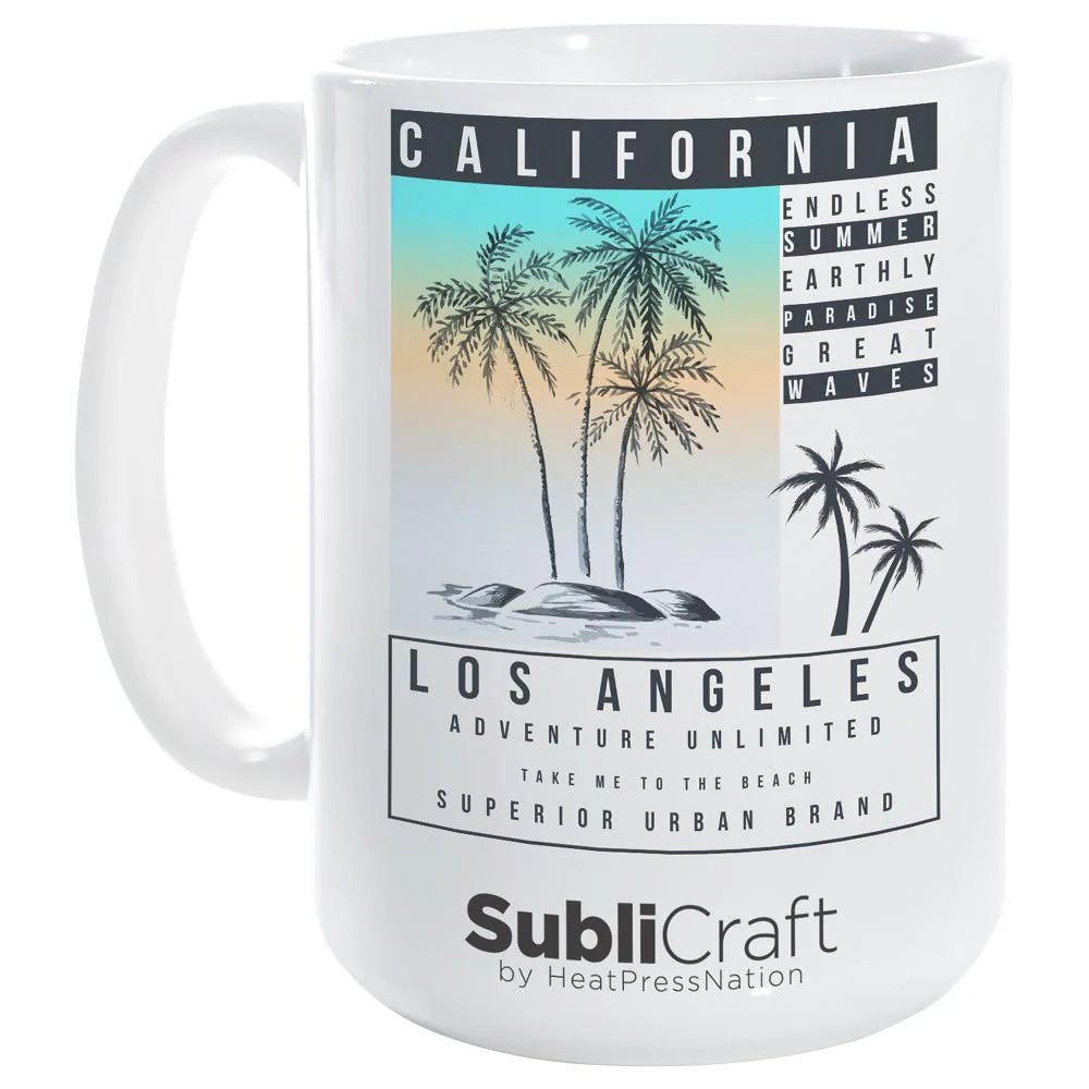 HPN Sublicraft 15 Oz. Sublimation Porcelain Mug - 12 per Case
