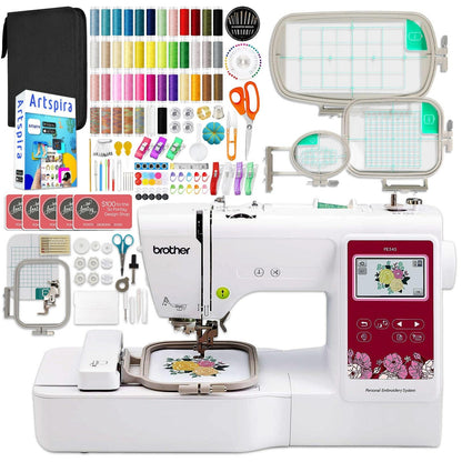 Brother PE545 Embroidery Machine with with Deluxe Hoop Bundle