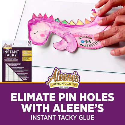 Aleene'S Instant Tcky Reusable Craft Putty, Hang Posters, Decorations, Home Repairs, Easy to Use, Repositionable and Mess Free, 80 Piece