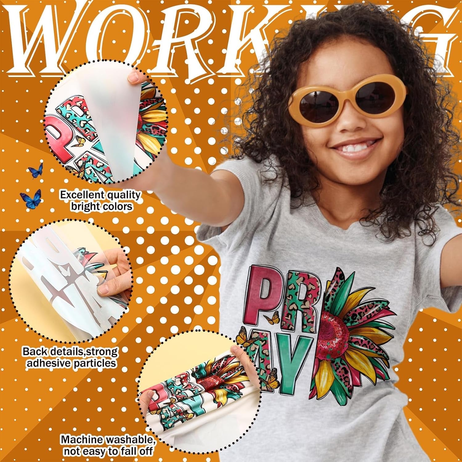 Tellingyou 36 Sheets Iron on Transfers Patches Dtf Ready to Press Vinyl Iron on Patch Embroidered Applique for T Shirt Jacket Pillow Covers Backpack Hoodies DIY Decorations(Black Girl)