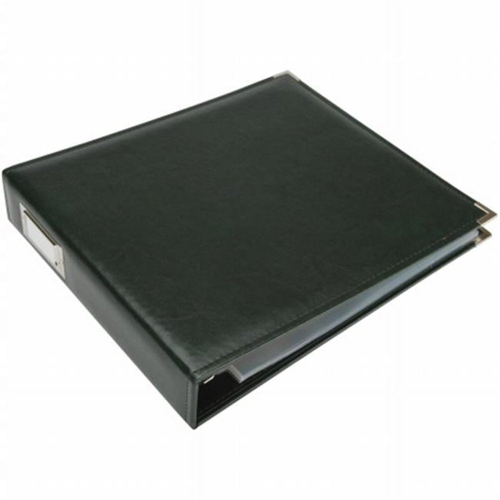 WRRING12-60915 Classic Leather 3 - Ring Album 12 X 12 In. - Forest Green
