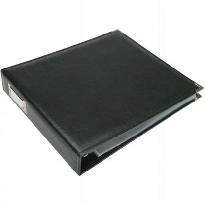 WRRING12-60915 Classic Leather 3 - Ring Album 12 X 12 In. - Forest Green