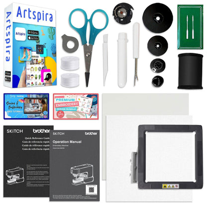 Brother SP-1 Sublimation Printer with Skitch Embroidery Machine Bundle