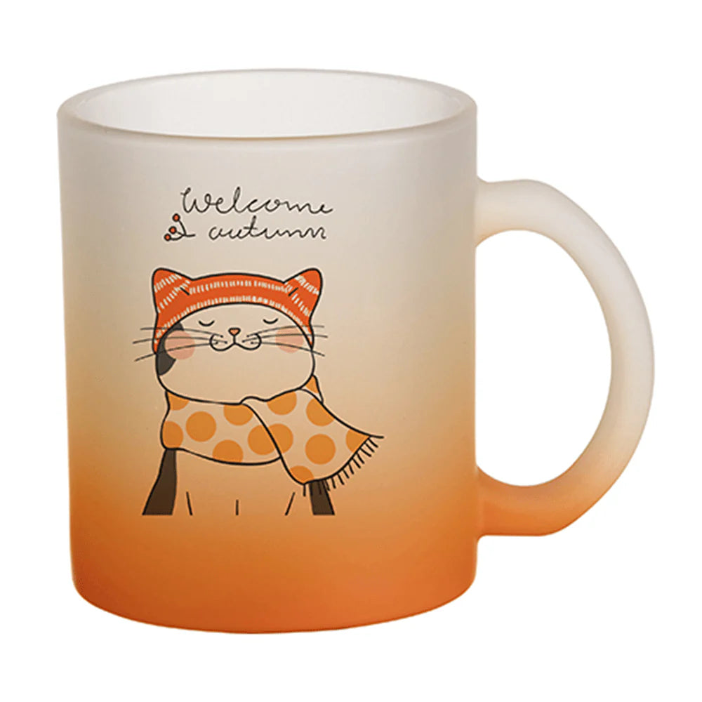 HPN Sublicraft 11 Oz. Color Gradient Sublimation Glass Mug - 12 per Case