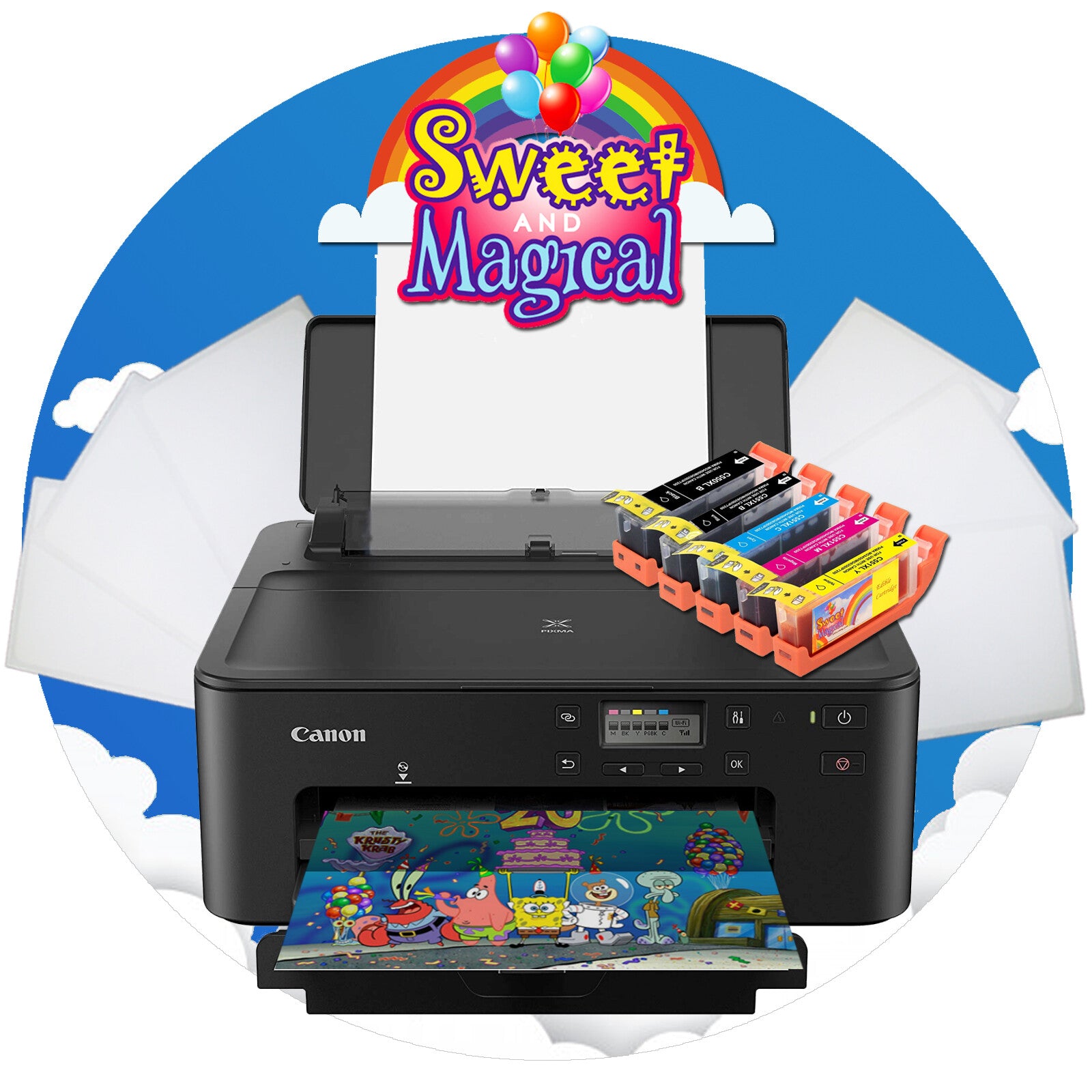 Edible Printer Bundle W/ Wafer Paper & Edible Ink [USES 280/281 INK]