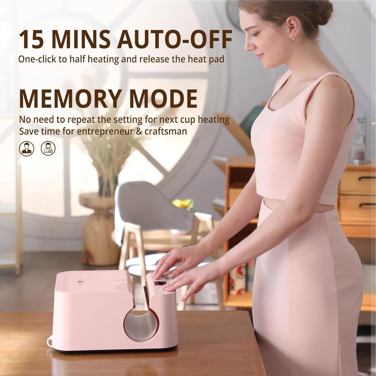 Auto Tumbler Heat Press Machine, Mini Heat Press, Heat Resistant Gloves, Heat Tape, Pink