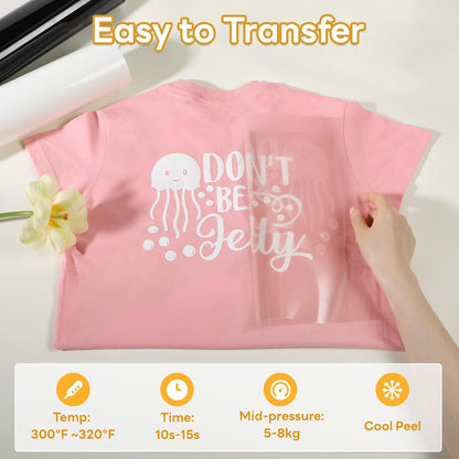 Auto Heat Press 2 & White Heat Transfer Vinyl - 12" X 45FT