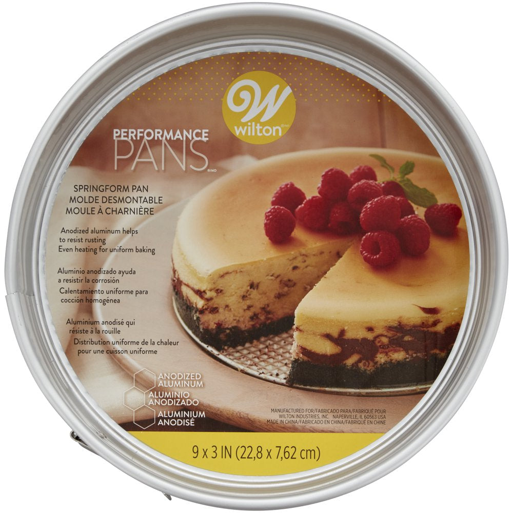 Aluminum Springform Pan,  Aluminum Springform Pan, 9 In. round Pan for Cheesecakes and Pizza