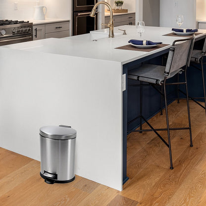 3.1-Gallon Stainless Steel Garbage Can