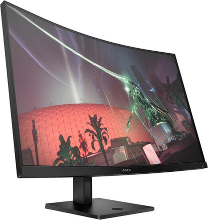 HP OMEN 32C QHD 165Hz Curved Gaming Monitor, QHD Display (2560 X 1440), VA Panel, 99% Srgb, 90% DCI-P3, 16:9, AMD Freesync Premium Technology, 32C (2023)
