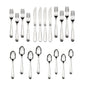 Camfield 20 Piece Stainless Steel Flatware Set, Silver Tableware Service for 4