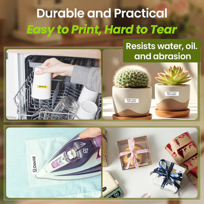 Phomemo P15 Ribbon Printer, Rich Text/Icon Custom Ribbons Mini Bluetooth Portable Label Maker Machine with Tape, Cloth Tag, DIY Craft, Wedding Bouquet, Party Favor, Ribbon Wrap