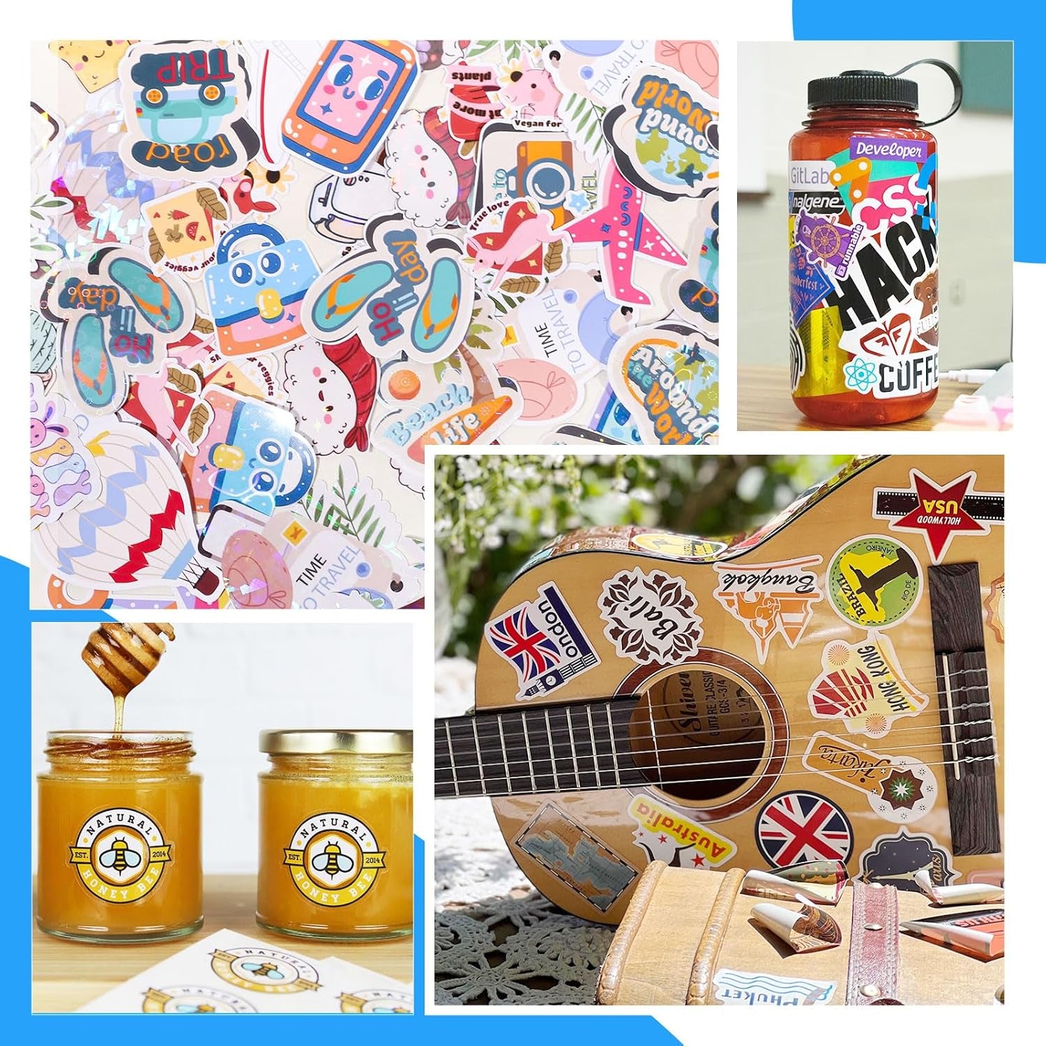 Printable Vinyl Sticker Paper for Inkjet Printer, Glossy White Inkjet Printable Sticker Paper, 8.26" X 11.69" A4 Size for Craft Cutter, Scrap-Booking, Home Decor, 28 Sheets/Pack