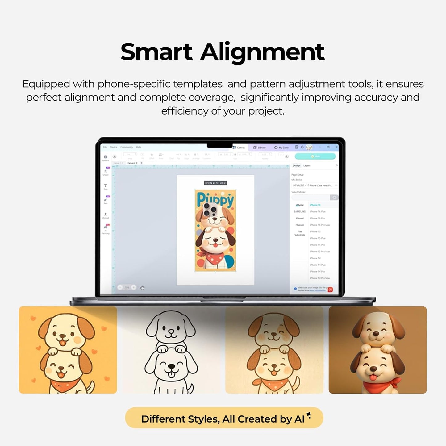 Phone Case Heat Press Machine - Phone Case Auto Heat Press with 3D Vacuum Heat, Precise Temperature Sublimation Phone Case Press Machine for Badges, Coaster (Compatible with Iphone & Android)