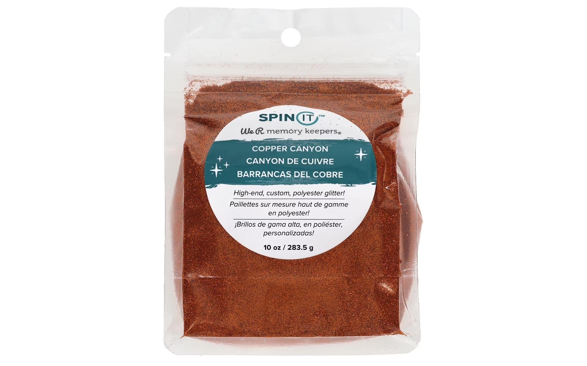 Spin It Extra Fine Glitter 10Oz-Copper Canyon
