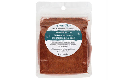 Spin It Extra Fine Glitter 10Oz-Copper Canyon