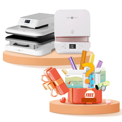 [Easter Machine Bundle]Htvront Auto+Tumbler Heat Press Machine & Free Materials