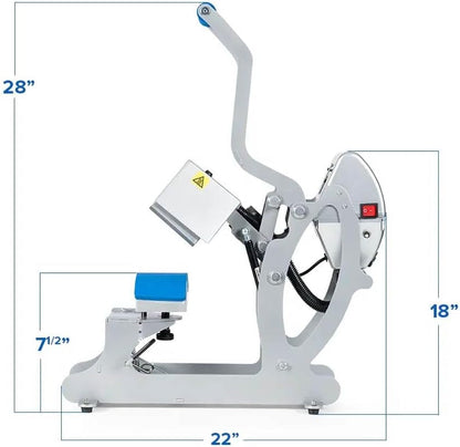 Stahls' Hotronix Auto Mag Cap Heat Press – Compact, High-Performance Heat Press for Hats and Caps with Auto-Open Feature