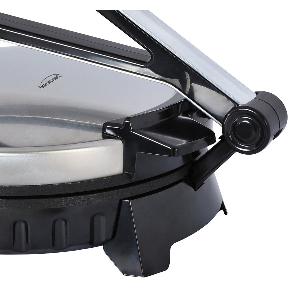 TS-128 Stainless Steel Non-Stick Electric Tortilla Maker, 10-Inch