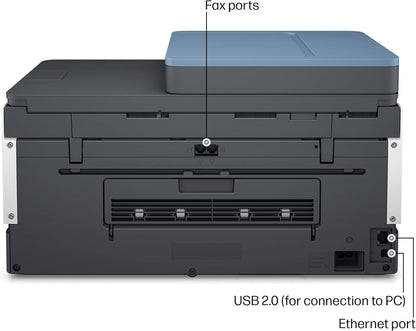 HP Smart Tank 7602 Wireless All-In-One Ink Tank Printer, Scanner, Copier with 2 Years of Ink Included, Best-For-Home Office, Cartridge-Free Refillable, Ai-Enabled (28B98A)
