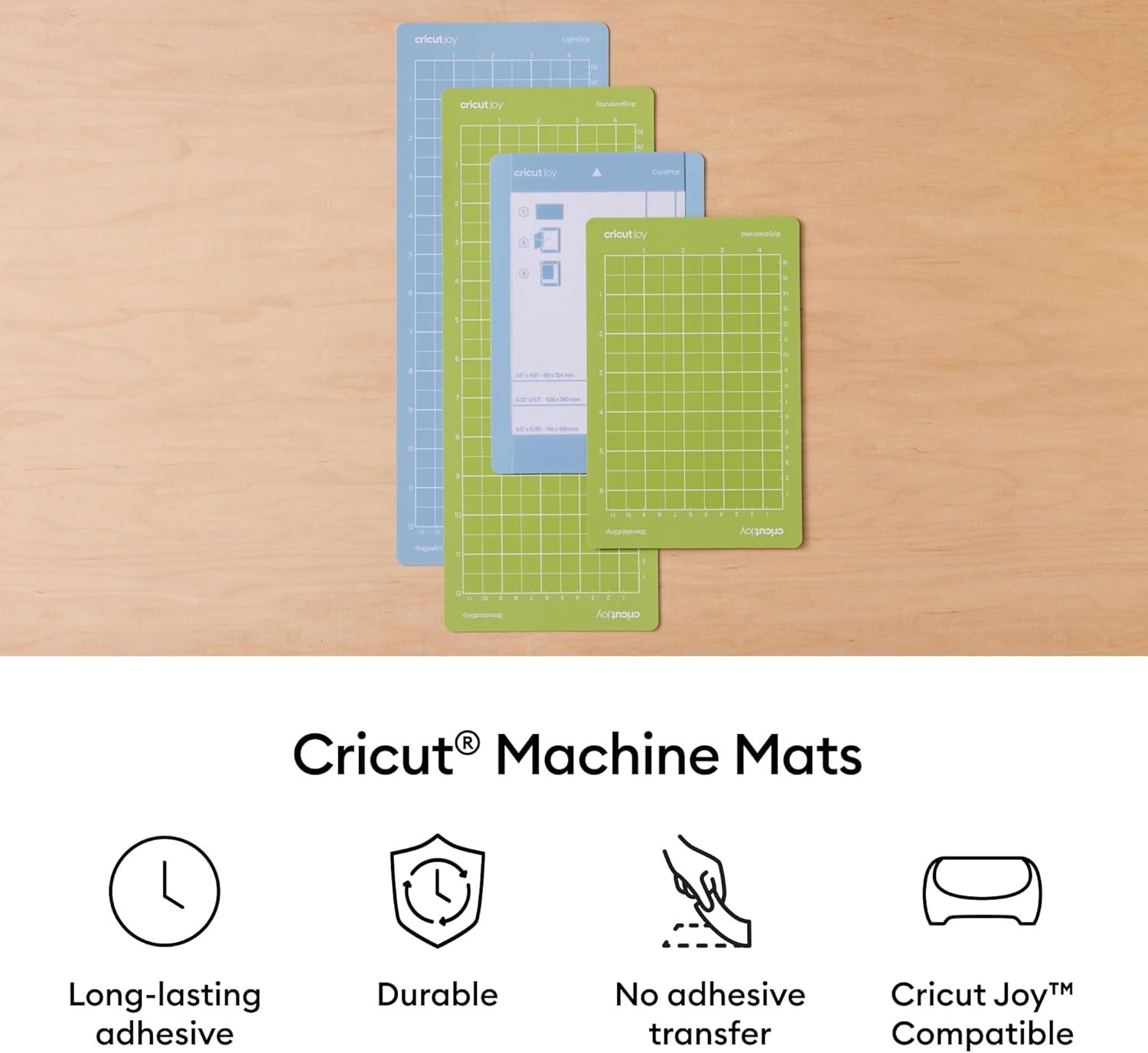 Cricut Standardgrip Cutting Mat Pack (5 Count, 4.5In X 12In) - for Joy Machine
