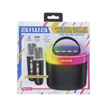 Light up Wireless Karaoke Speaker, Black, AI6029-BLK