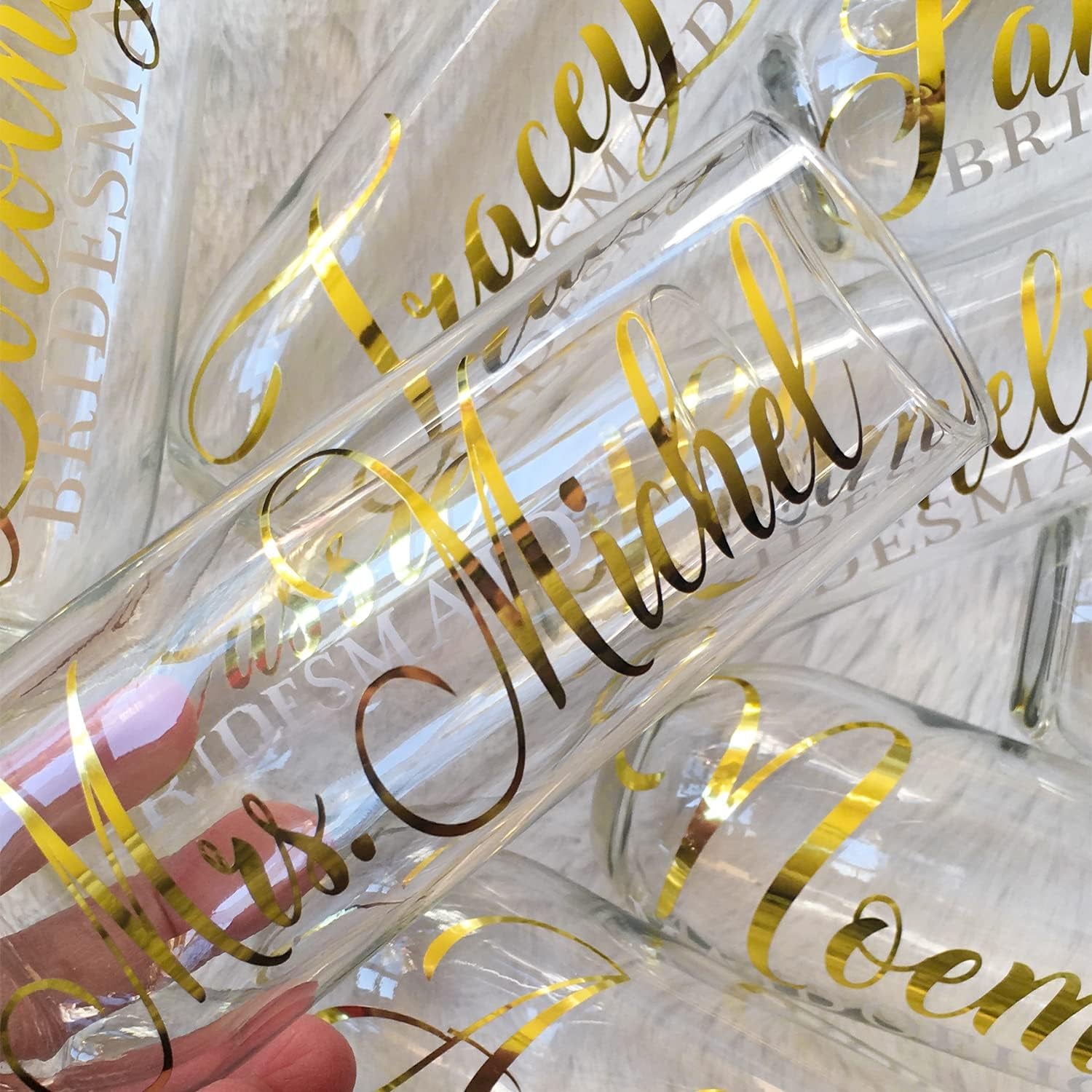 Chrome Gold Adhesive Vinyl Roll 1Ft X 5Ft – Permanent Gold Vinyl for Crafts, Signs, Stickers, and Home Décor DIY Projects & Decals