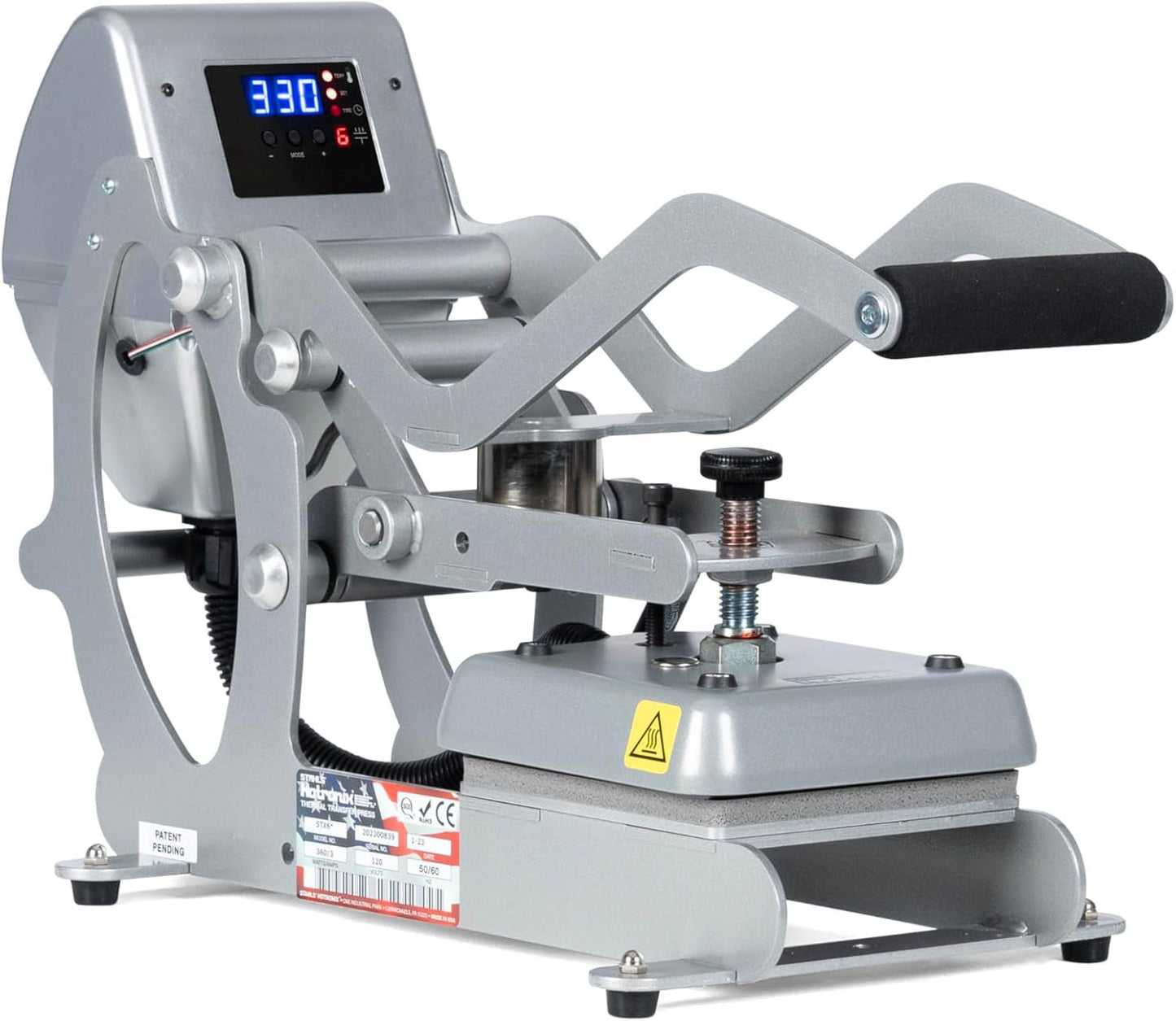 Stahls' Hotronix Lowrider Heat Press – Compact, Versatile Heat Press for Customization on Bags, Sleeves, and Other Flat Items