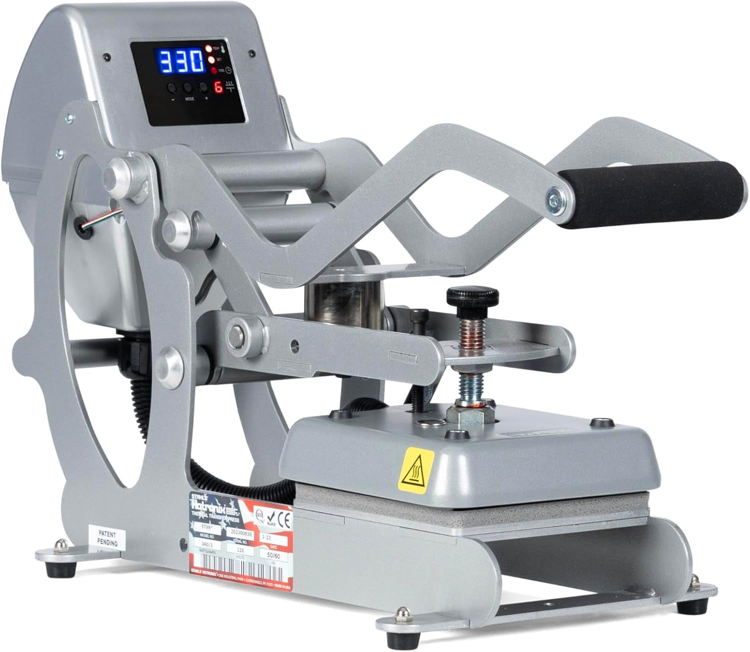 Stahls' Hotronix Lowrider Heat Press – Compact, Versatile Heat Press for Customization on Bags, Sleeves, and Other Flat Items