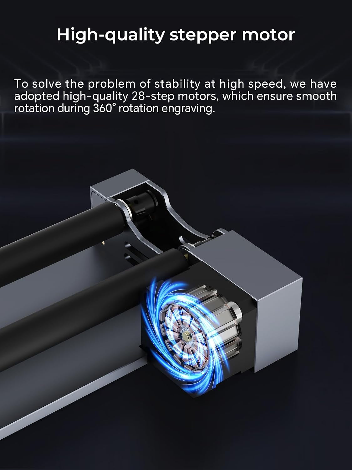 Rotary Roller with Bracket, Y-Axis Rotary Roller 360° Rotation for Cylindrical Objects, Tumbler, Cups, Bottles, Pens, Wine, Laser Rotary Aattachment for Carverall Laser Engraver and Cutter