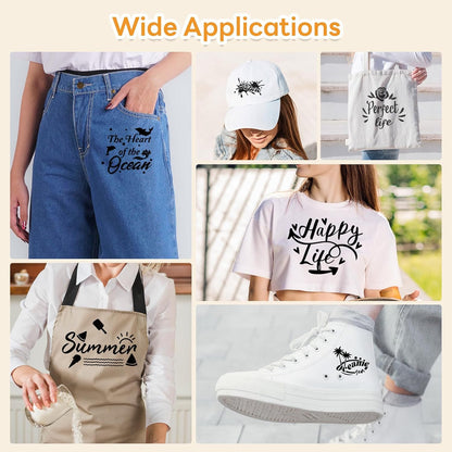 Auto Heat Press Machine - 15X15 Smart T Shirt Press Machine &  HTV Roll Heat Transfer Vinyl - 12" X 25Ft Black Iron on for T-Shirts, Easy to Weed & Transfer HTV