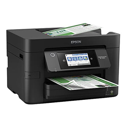 Epson Workforce Pro WF-4830 Wireless All-in-One Printer with Auto 2-Sided Print, Copy, Scan and Fax, 50-Page ADF, 500-sheet Paper Capacity, and 4.3" Color Touchscreen, Works with Alexa, Black, Large