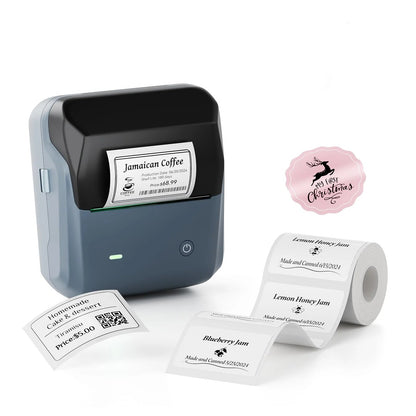 B31 Label Maker Machine, 3 Inches Barcode Label Printer Wireless Thermal Sticker Printer(Blue)