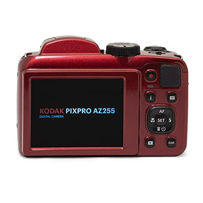 KODAK PIXPRO AZ255-BK 16MP Digital Camera 25X Optical Zoom 24mm Wide Angle Lens Optical Image Stabilization 1080P Full HD Video 3" LCD Vlogging Camera (Black)