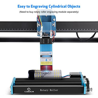 Comgrow Z1 Laser Engraving Machine 5W Output Power, Laser Cutter and Engraver Machine 24V Compressed Spot 10000mm/min with Eye Protection for Wood Metal Glass Acrylic Leather 15.7"x15.7"