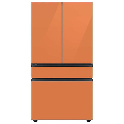 Bespoke 4-Door French Door Refrigerator Panel - Top Panel - Clementine Glass