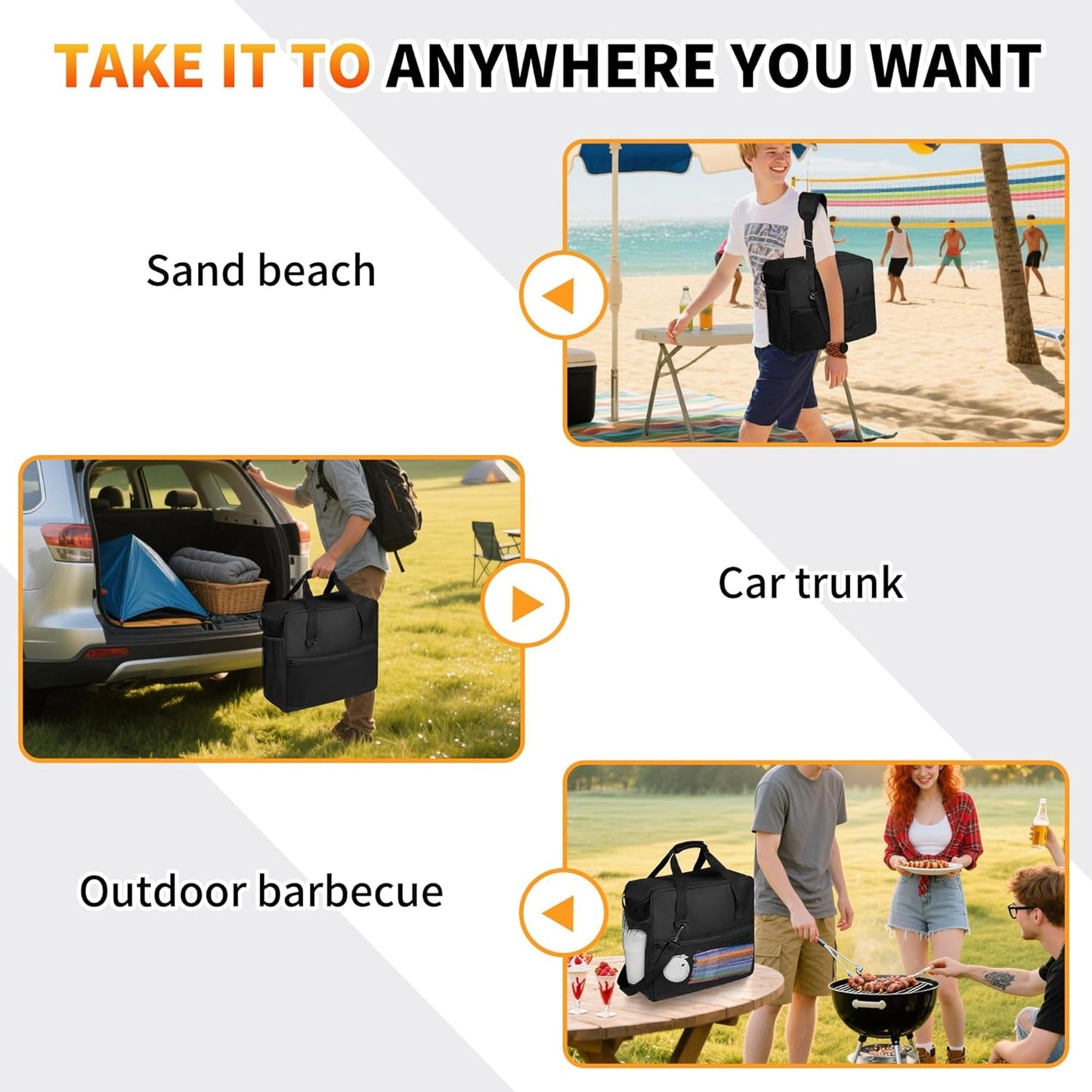 Carrying Bag Fit for Ninja Slushie Machine FS301 & FS300, Side-Opening Design for Easy Access, Ninja Slushie Cover with Large Accessory Pocket, Frozen Drink Maker Bag for Outdoor Travel and Storage