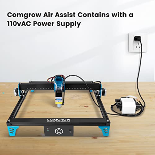 Comgrow Z1 Laser Engraving Machine 5W Output Power, Laser Cutter and Engraver Machine 24V Compressed Spot 10000mm/min with Eye Protection for Wood Metal Glass Acrylic Leather 15.7"x15.7"